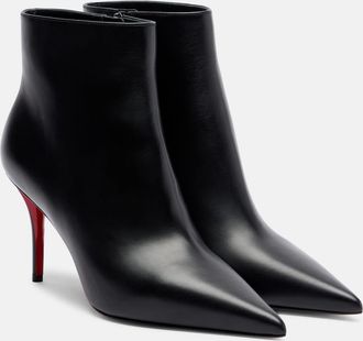 Christian Louboutin Miss Z 80 leather ankle boots