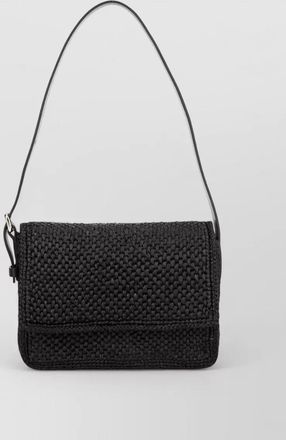 Maneb&igrave; shoulder bag adjustable strap woven texture