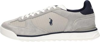 Polo Ralph Lauren Varick Sneaker - Heren - Sneakers - Grijs - 48 EU - Leer - Schoenen