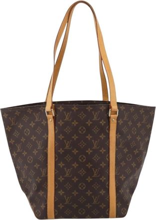 Louis Vuitton Shopping Sac Monogram Canvas Brown Canvas Handbag (Pre-Owned)