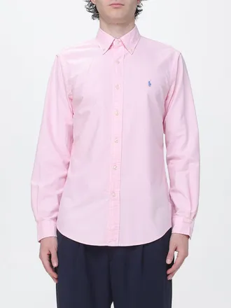 Polo Ralph Lauren Camicia in cotone con colletto button-down e logo