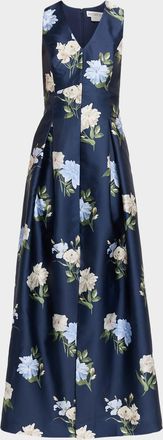 Sachin & Babi Brooklynne Maritime Corsage Gown