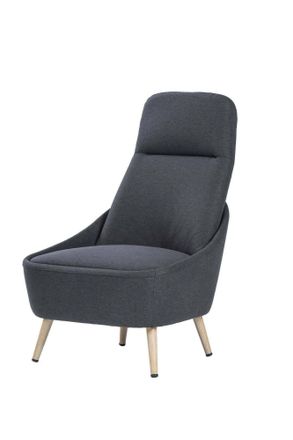 Serena Silla De Oficina Dcelli, Silla De Espera De Oficina, Silla De Espera Ergon&oacute;mica, 77x65h100 Cm, Antracita - Dmora