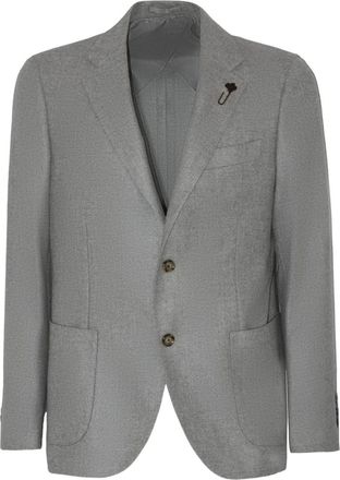Lardini Blazer con spilla - Grigio