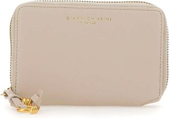 Gianni Chiarini Accessoires, Dames, Beige, ONE Size, Leer, Dollaro Portemonnee