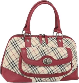 Burberry Pre-owned Handbags, female, Multicolor, Size: ONE SIZE Pre-owned Canvas Handbag