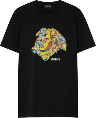 Versace T-shirt Crystal Medusa Study - Nero