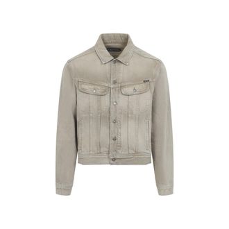 Tom Ford Washed Grey Logo Demin Jacket