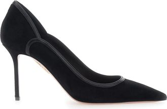Aquazzura Pumps met 85mm hak - Dames - Pumps - Zwart - 41 EU - Leer - Schoenen