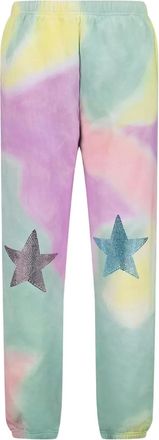 Collina Strada Pantaloni con fantasia tie dye - Verde