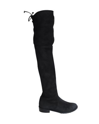 Stuart Weitzman Pre-owned Womens Lowland Over The Knee Boots in Black Suede - Size EU 36
