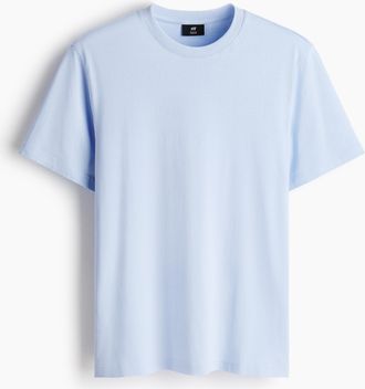 H&M T-Shirt in Regular Fit - Hellblau