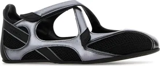 The Attico Womens Nomad Ballerina Black Leather