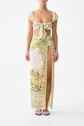 Camilla Long Sarong W Gathered Tab And Leg Split in The Call Of Catalonia at Nordstrom, Size Large