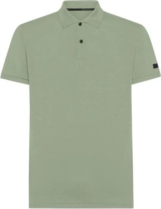 Roberto Ricci Design Sage Green Oxford Polo Shirt - Heren - Polos - Groen - M - Tops