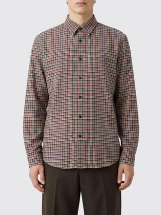 Dries Van Noten Camicia casual in cotone a quadri con maniche lunghe