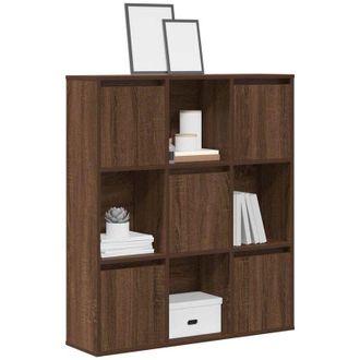 vidaXL Vidaxl - Libreria Rovere Marrone 89x24x101,5 cm in Legno Multistrato