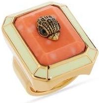 Kurt Geiger Emerald Cut Turquoise Eagle Cocktail Ring in Orange at Nordstrom Rack, Size 8
