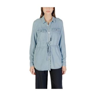 Only Only, Overhemden, Dames, Blauw, XL, Casual Shirts