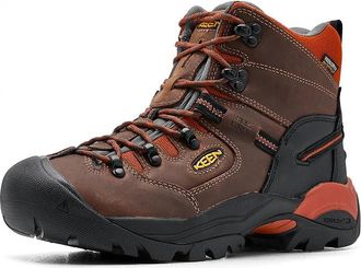 Keen Pittsburgh Energy 6 Waterproof (Soft Toe) Mens Shoes Cascade Brown/Black : 10.5 D - Medium, Leather