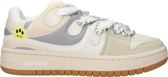 Barrow Beige Leren Lage Sneakers
