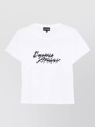 Emporio Armani logo cotton t-shirt short sleeves round neck