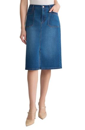 Jones New York Lexington Midi Skirt in Phoenix Wash at Nordstrom, Size 12