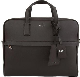 HUGO BOSS Tassen, Heren, Bruin, ONE Size, Polyester, Zair Large Pouch