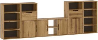 vidaXL Muebles De Tv 5 Uds. Con Almacenaje odda Madera Maciza Pino Vidaxl