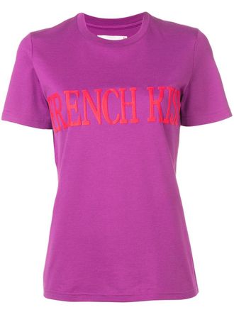 Alberta Ferretti French Kiss print T-shirt - Purple