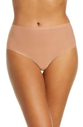 Chantelle Soft Stretch Seamless Retro Thong in Mocha Mousse-Pc at Nordstrom