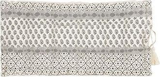 Foreside Home And Garden Oversized Boho Print Filled French Cushion Black & White at Nordstrom, Size Medium
