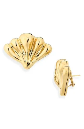 Chlo&eacute; Mirror Earrings in Gold/silver at Nordstrom