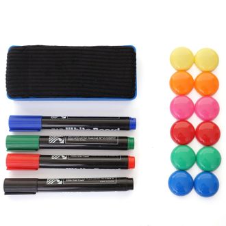 Hhg Hhg - Accesorios Para Pizarra Blanca 970, Memoboard Set Im&aacute;n Marcador De Pizarra Esponja