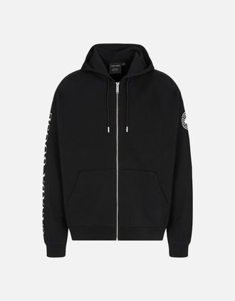 Canada Goose Mens Rove Relax Fit Sleeve Graphic Hoody Black - Size: 40