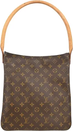 Louis Vuitton Looping Monogram Canvas Brown Canvas Handbag (Pre-Owned)