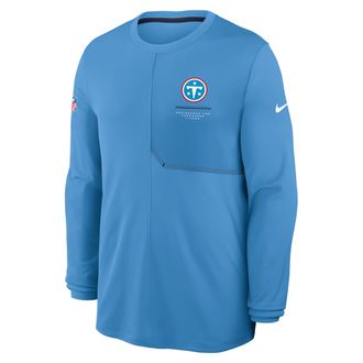 Nike Tennessee Titans Sideline Coach Nike Mens Dri-FIT NFL Long-Sleeve Top in Blue | 03B1085K9V-B8B