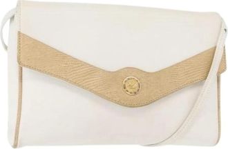Celine Pre-owned Vintage Cross Body Bag - Dames - Vintage Schoudertas - Wit - ONE Size - Leer - Vintage