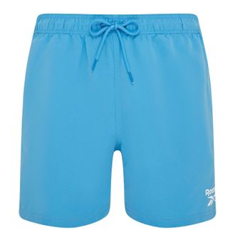 Reebok Badeshorts REEBOK Yale, Herren, Gr. XL, N-Gr, blau, Microfaser, Polyester, clean, unifarben, Badehosen Badeshorts, mit Kordelzug und elastischem Bund,