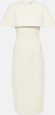 Emilia Wickstead Bridal Blaine caped midi dress