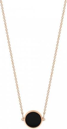 Ginette NY Mini Ever Necklace in Black Onyx at Nordstrom, Size Small