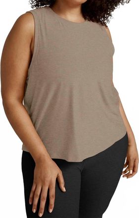 Beyond Yoga Featherweight Rebalance Tank Top - Plus In Birch Heather