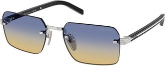 Prada PR D55S 1BC50E Mens Sunglasses Silver Size 55