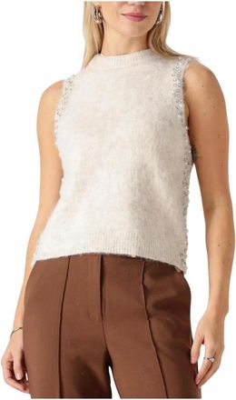Aaiko Truien & Vesten, Dames, Beige, XL, Wol, Dames Truien & vesten Lena Pes 520