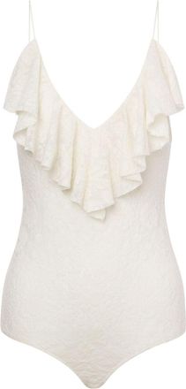 Philosophy di Lorenzo Serafini Body con ruches - Bianco