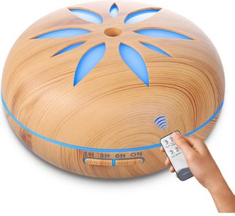 OEM Diffusore Di Oli Essenziali Da 550 Ml, Umidificatore A Ultrasuoni, Nebulizzatore Aromatico, Profumatore Elettrico Con Telecomando, 7 Colori Variabili,