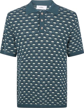 Les Deux Esmay Shell Knitted Polo Shirt