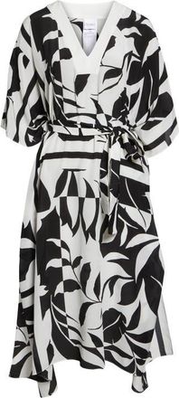Max Mara Lancia Print Silk Dress in Black at Nordstrom, Size Small