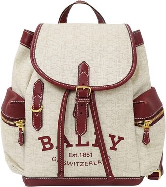Bally ivory Canvas Handbag (Pre-Owned)