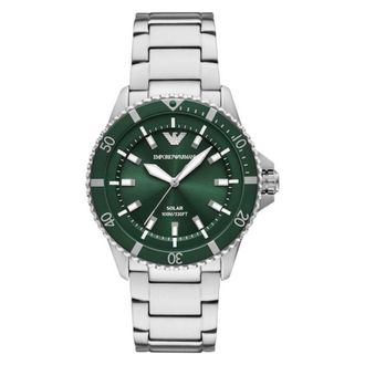 Emporio Armani World Explorer Solar-Powered Green Dial Mens Watch AR11698